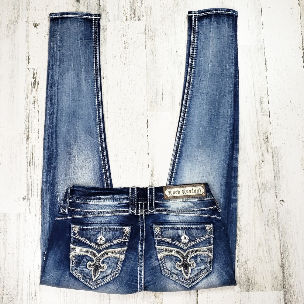 *****SOLD****Rock Revival Staceya Skinny Jean's. - Picture 1 of 8